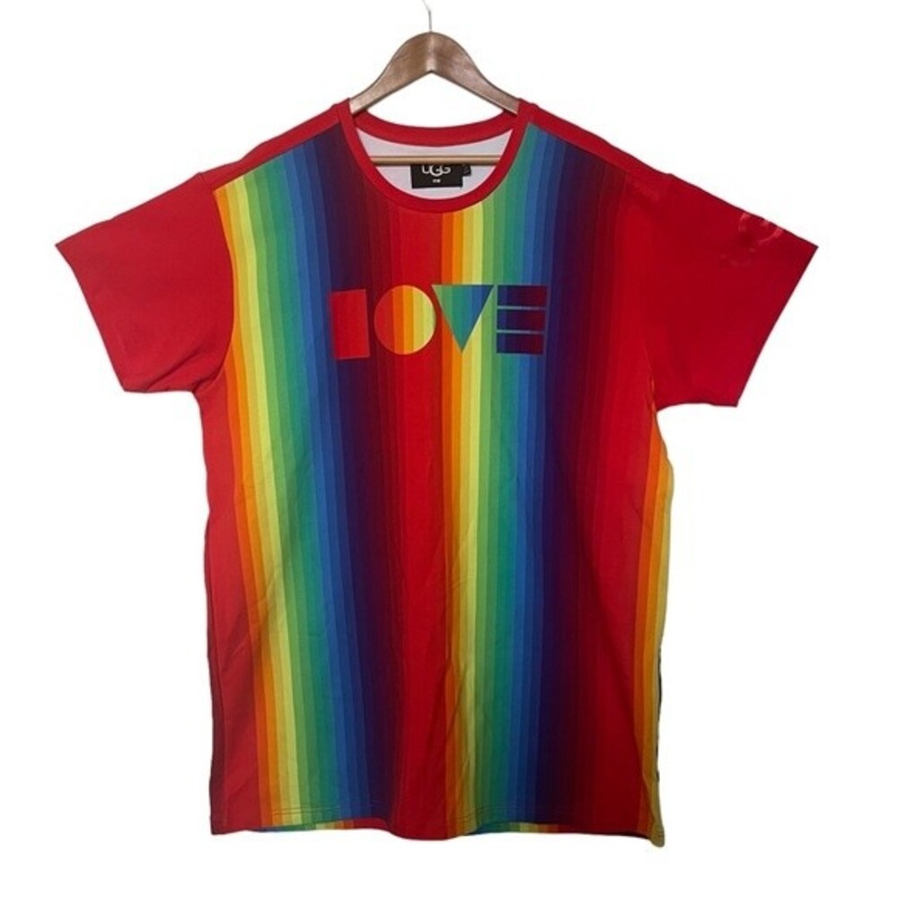 EUC Ugg Pride Oversized Shirt. Rainbow print. Unisex Size M.